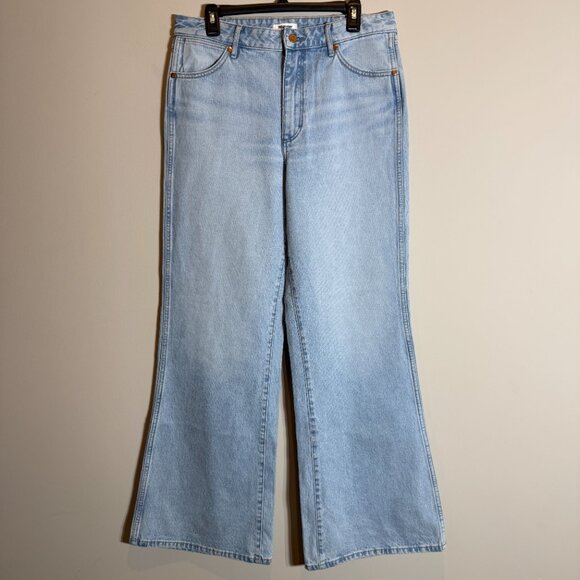 Wrangler Bonnie 683 Loose Flare High Rise Denim Jeans Women's 29x32 Blue NWOT - Picture 5 of 15
